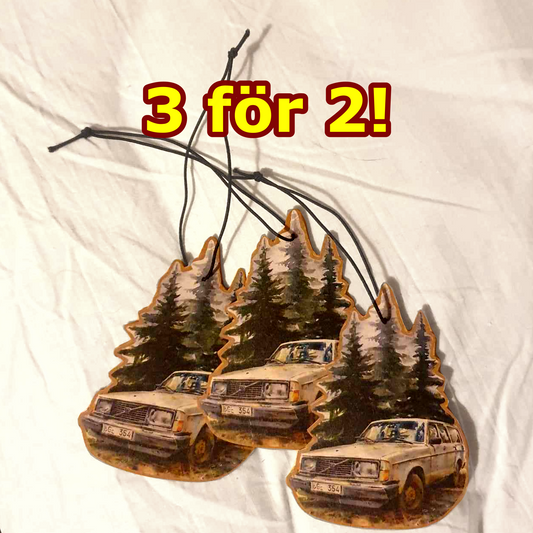 2. Mix - 3 för 2! Doftgran "Totalbarrad Volvo 245"